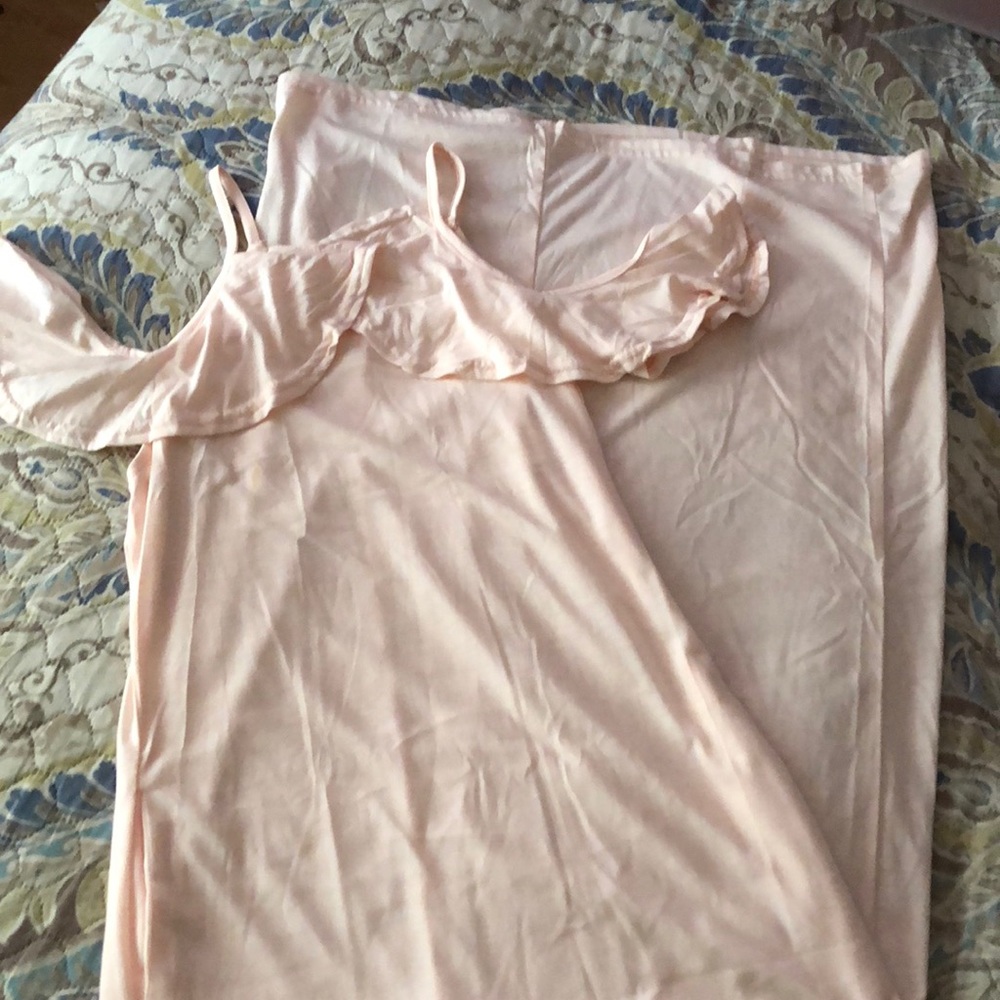 2/$15 women’s open shoulder maxi dress